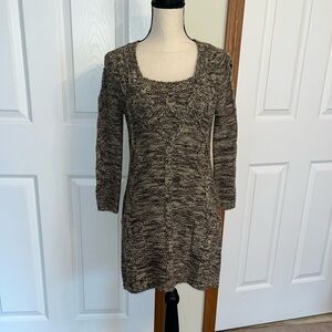 J.J. Basics Brown Sweater Dress